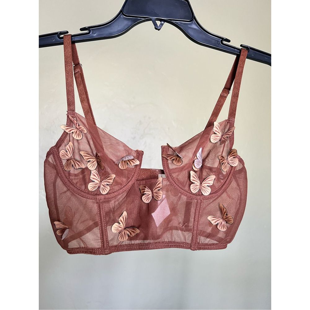 Brown Butterfly Bralette